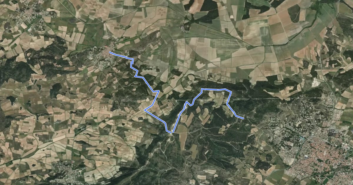 Маршрут Le Sentier des Écoliers на спутниковом снимке