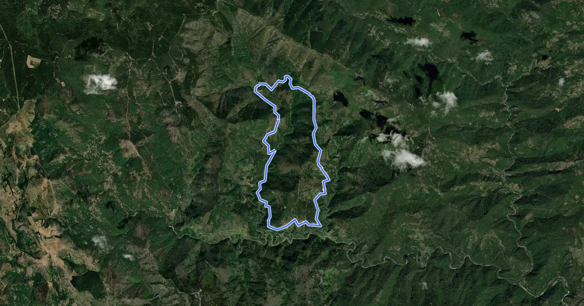 Маршрут Le sentier des Lauzes на спутниковом снимке