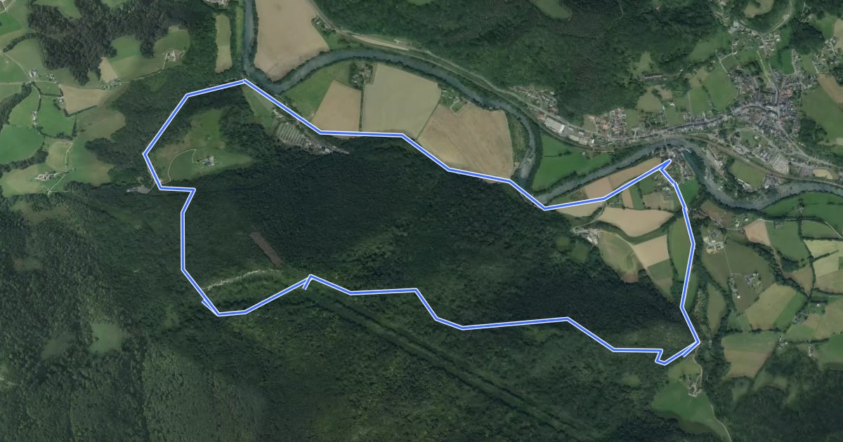 Маршрут Le sentier du Bénac на спутниковом снимке