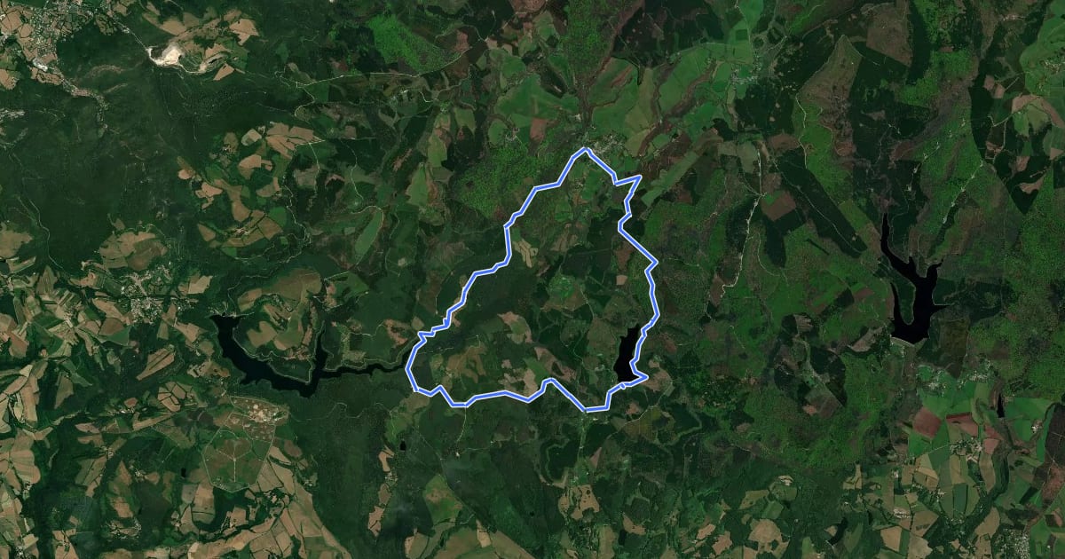 Маршрут Le sentier du bassin du Lampy на спутниковом снимке