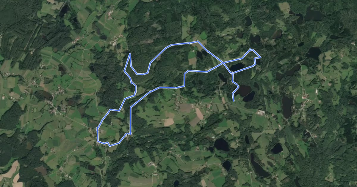 Маршрут Le sentier du Bois des Hauts на спутниковом снимке