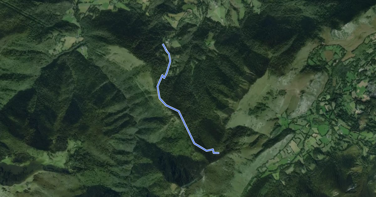 Маршрут Le Sentier du Pladi на спутниковом снимке