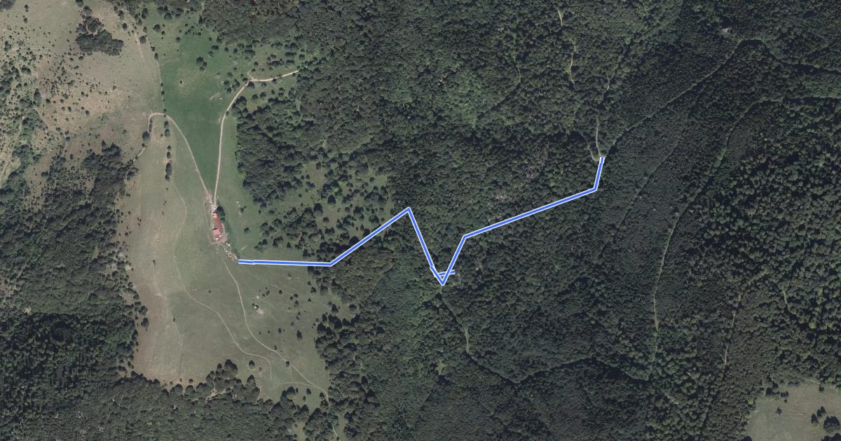 Маршрут Le sentier Gustave на спутниковом снимке