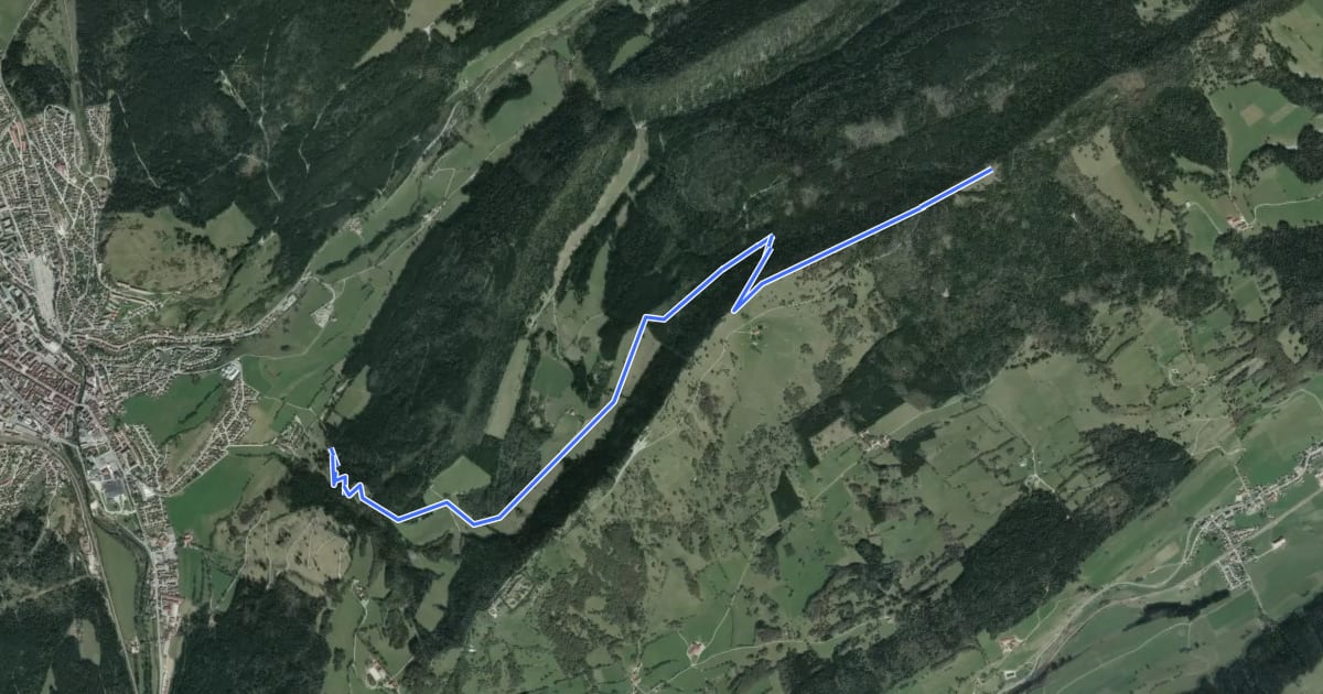 Маршрут Le sentier montagnard du Grand Taureau на спутниковом снимке