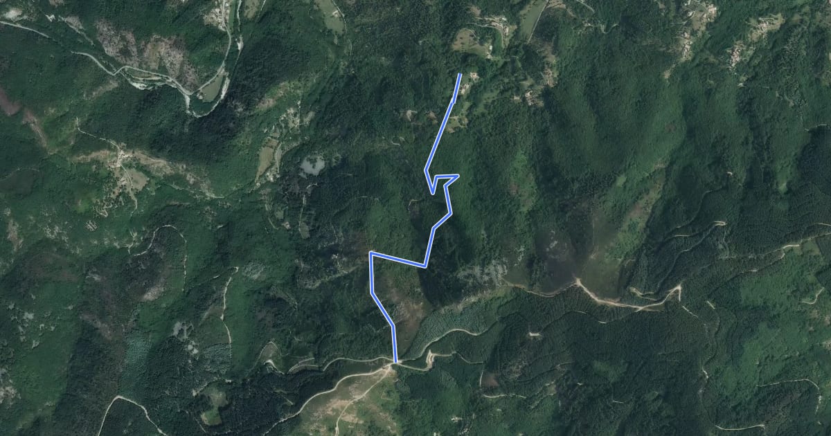 Маршрут Le Serre - Col de la Croix de Millet на спутниковом снимке