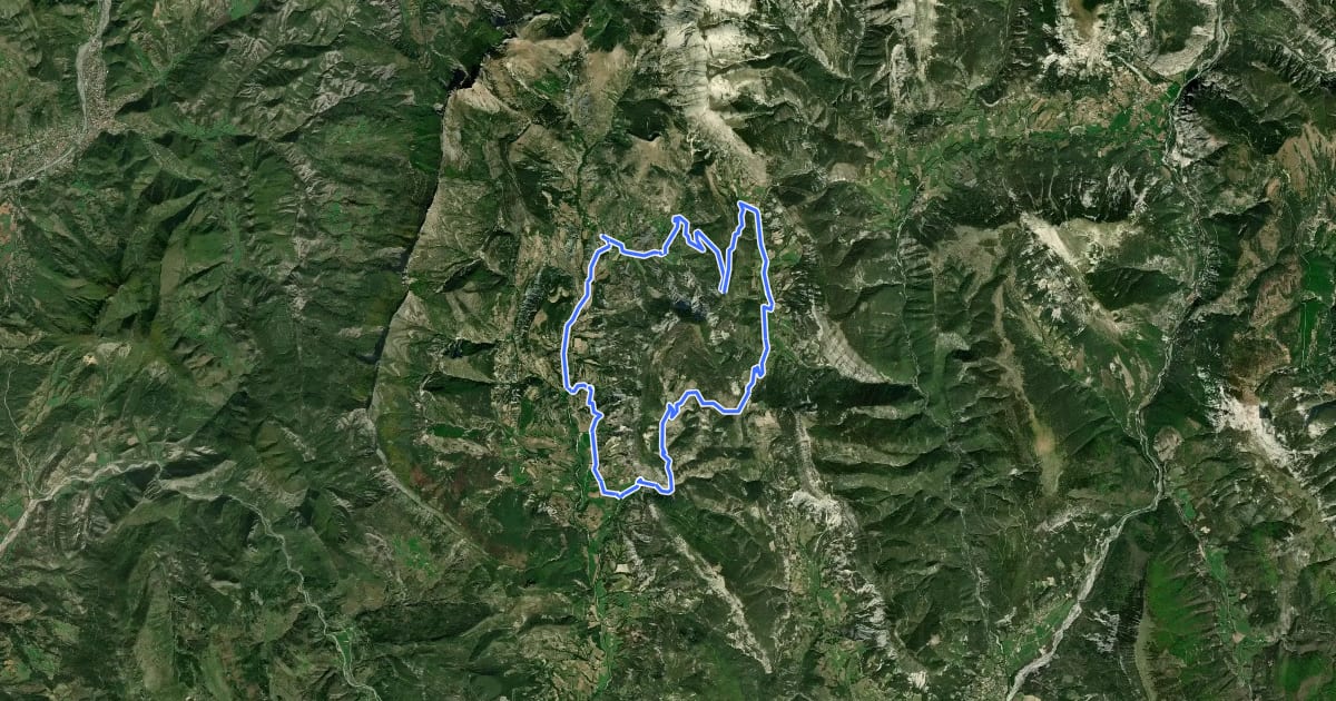 Маршрут Le Tour de la Sapée на спутниковом снимке