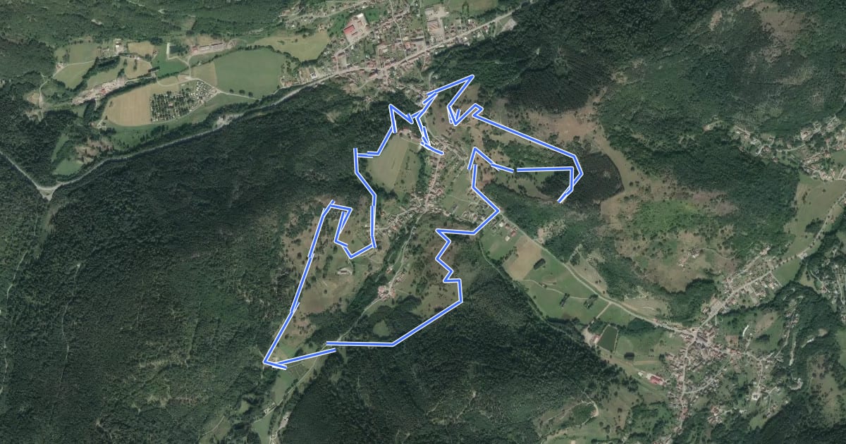 Маршрут Le tour de Storckensohn на спутниковом снимке