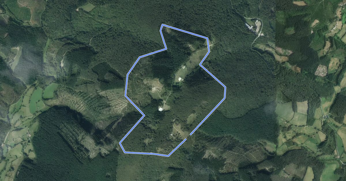 Маршрут Le Tour des Remparts на спутниковом снимке
