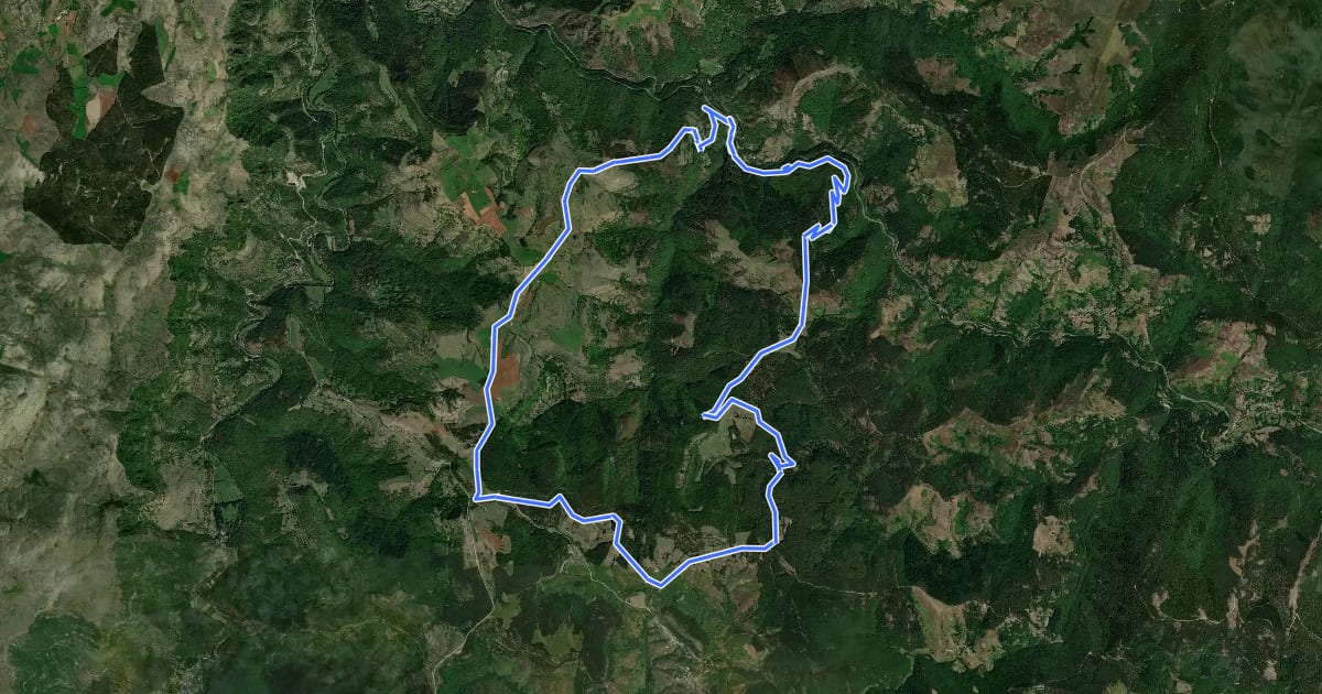 Маршрут Le tour du Briançon на спутниковом снимке