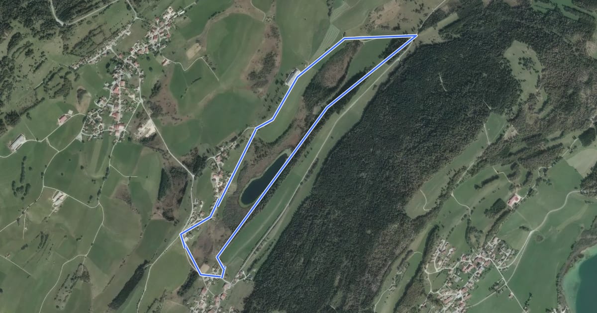 Маршрут Le Tour du Lac de Malpas на спутниковом снимке