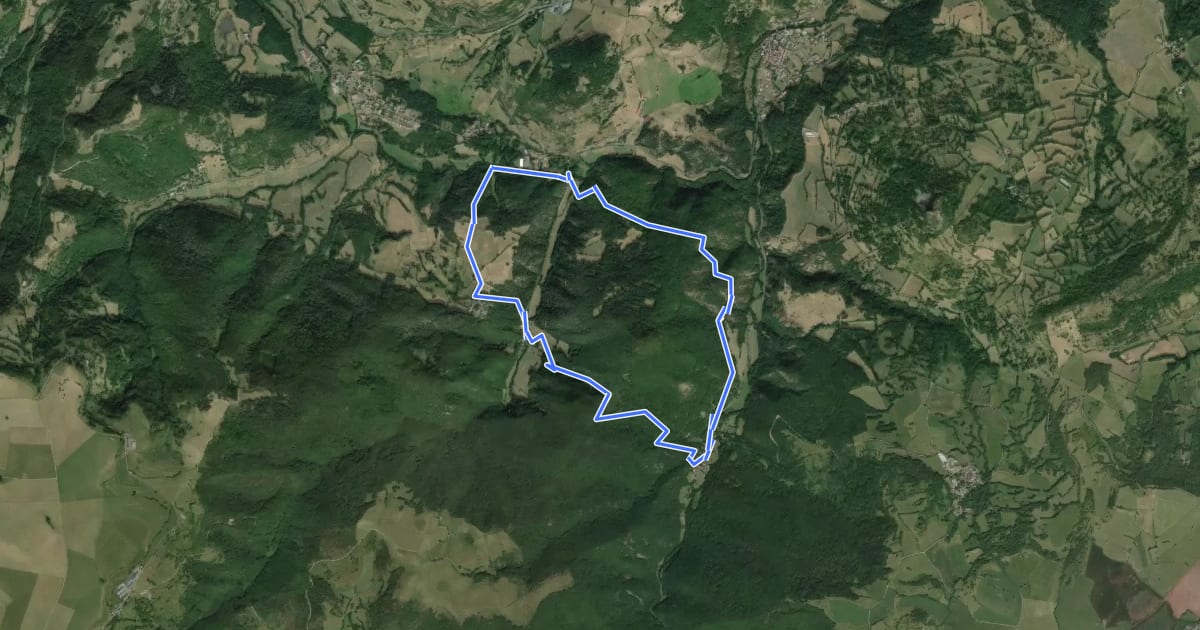 Маршрут Le Tour du Pic de Cluzel на спутниковом снимке