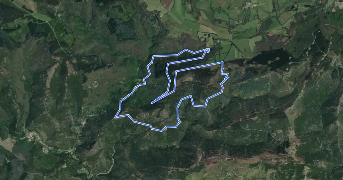 Маршрут Le Tour du Pic de la Madeleine на спутниковом снимке