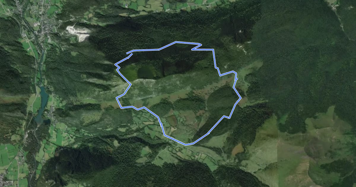 Маршрут Le tour du Rey на спутниковом снимке