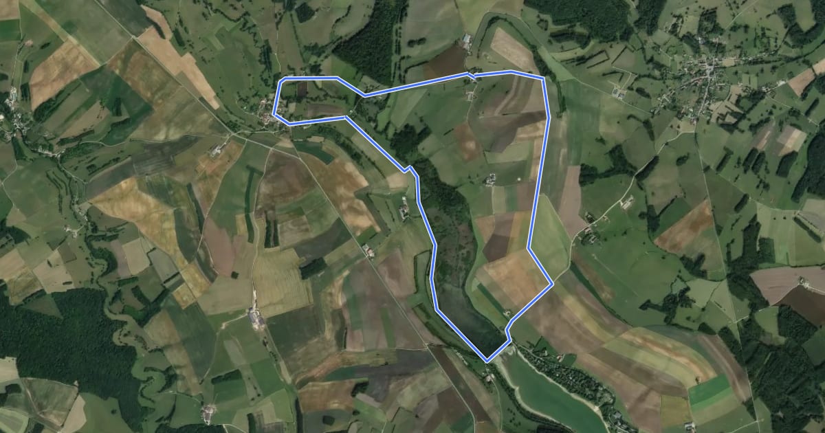 Маршрут Le Val de Bairon на спутниковом снимке