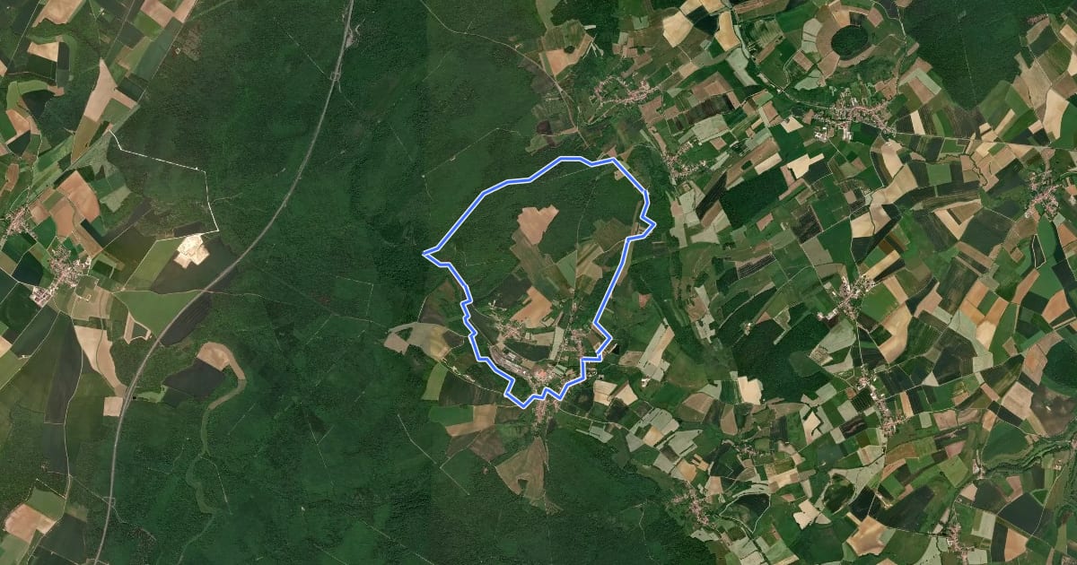 Маршрут Le Vallon de Jolive на спутниковом снимке
