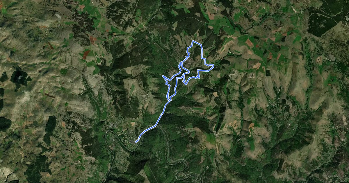 Маршрут Le vallon du Bramont на спутниковом снимке