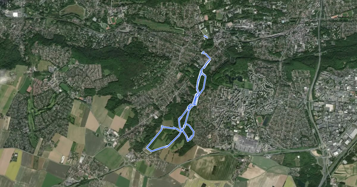 Маршрут Le viaduc на спутниковом снимке