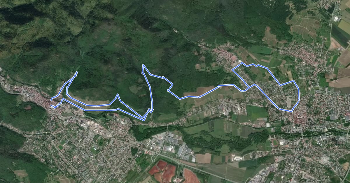 Маршрут Le vignoble entre Cernay et Thann grande boucle на спутниковом снимке