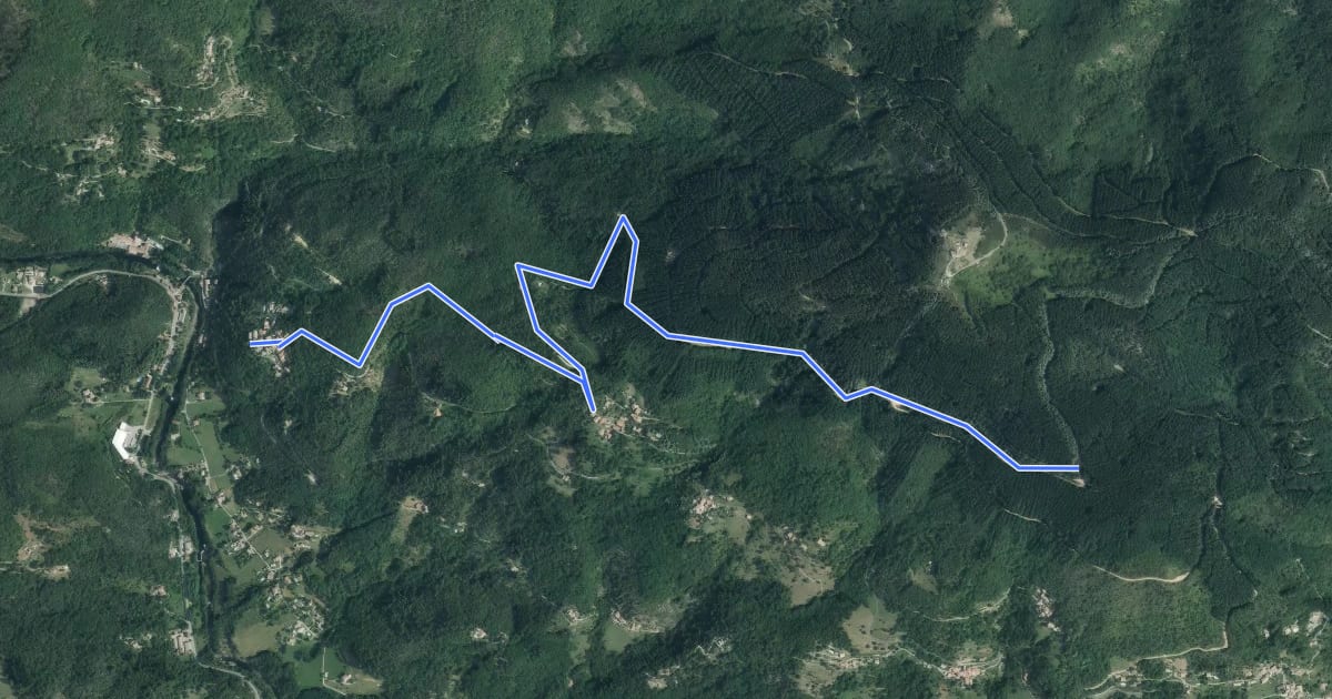 Маршрут Le Village - Les Traverses на спутниковом снимке
