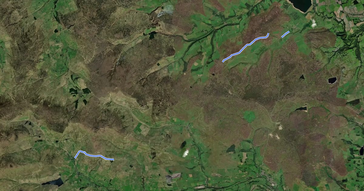 Маршрут Lead Mining Trail на спутниковом снимке
