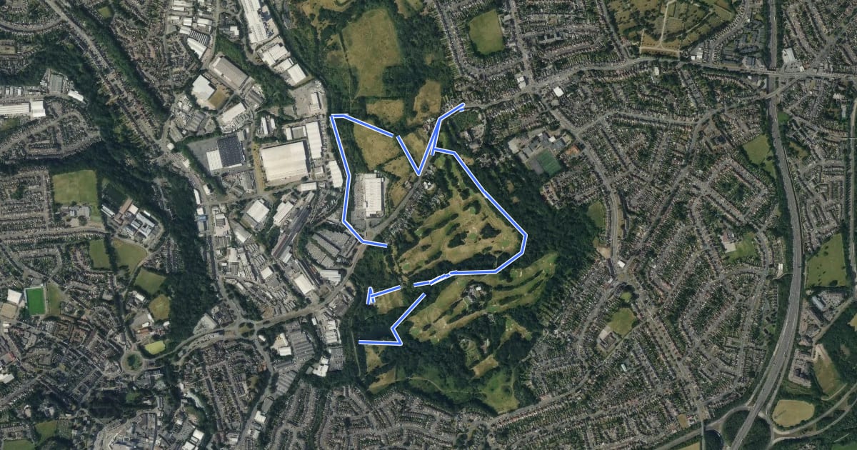 Маршрут Leasowes & Coombeswood Countryside Walk на спутниковом снимке
