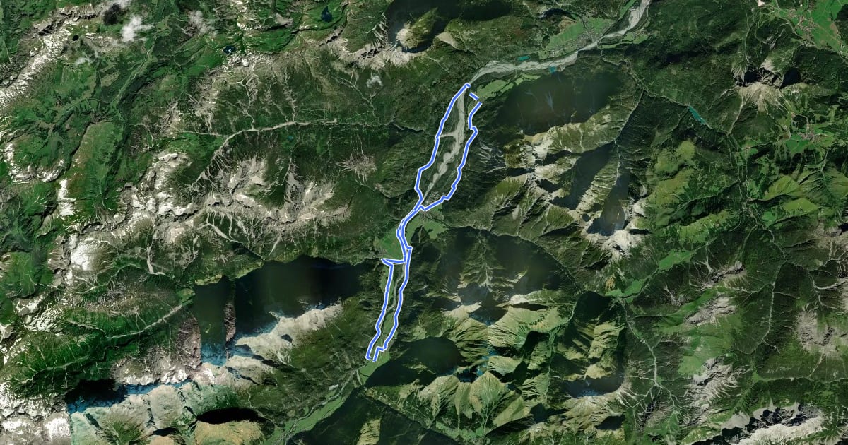 Маршрут Lechzopf Tour на спутниковом снимке
