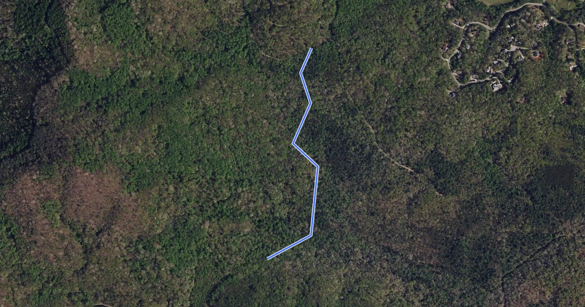 Маршрут Ledford Trail на спутниковом снимке