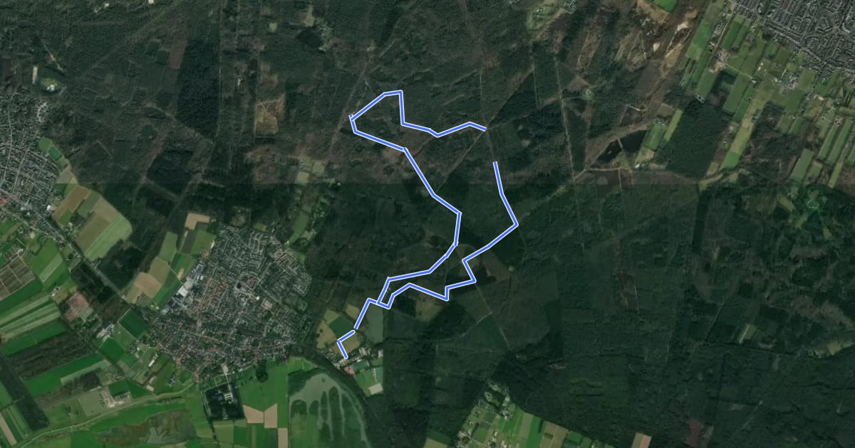 Маршрут Leemkuilroute на спутниковом снимке