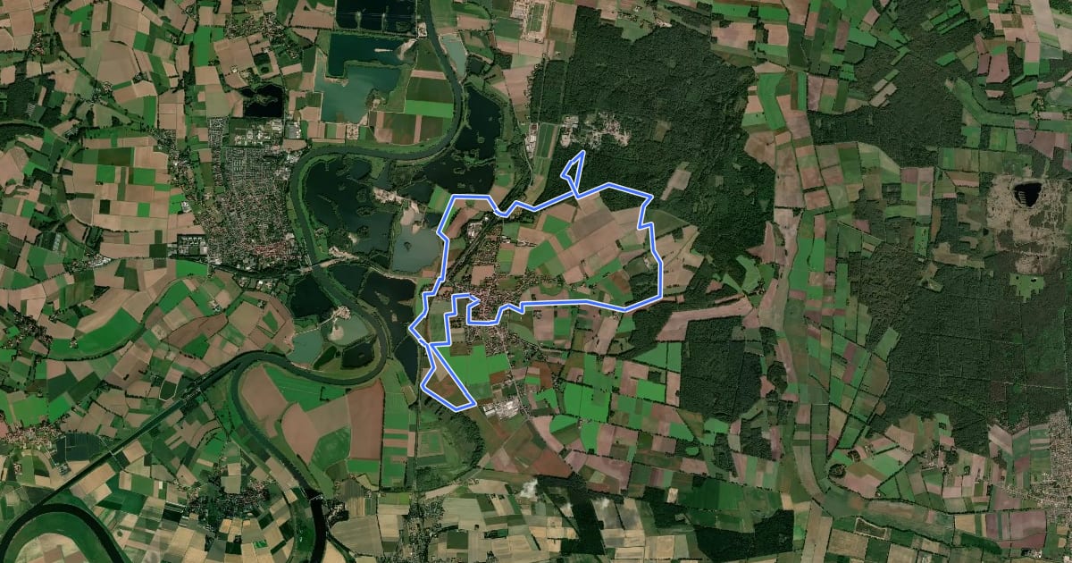 Маршрут Leeser Runde на спутниковом снимке