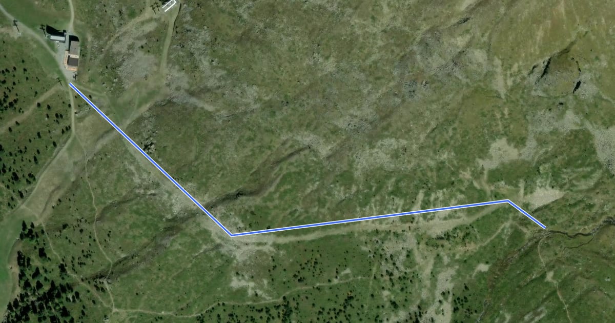 Маршрут Legerwand на спутниковом снимке