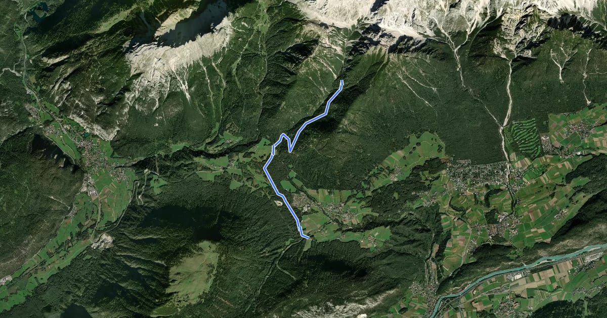 Маршрут Lehnberg на спутниковом снимке