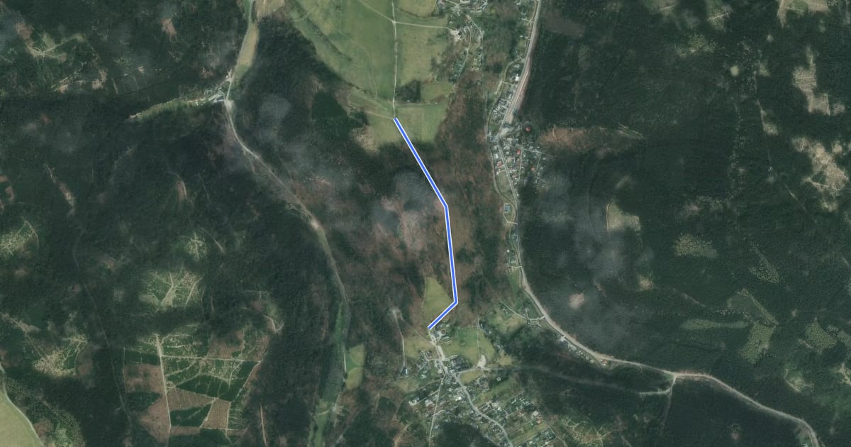 Маршрут Lehrpfad Forst Oberbärenburg на спутниковом снимке
