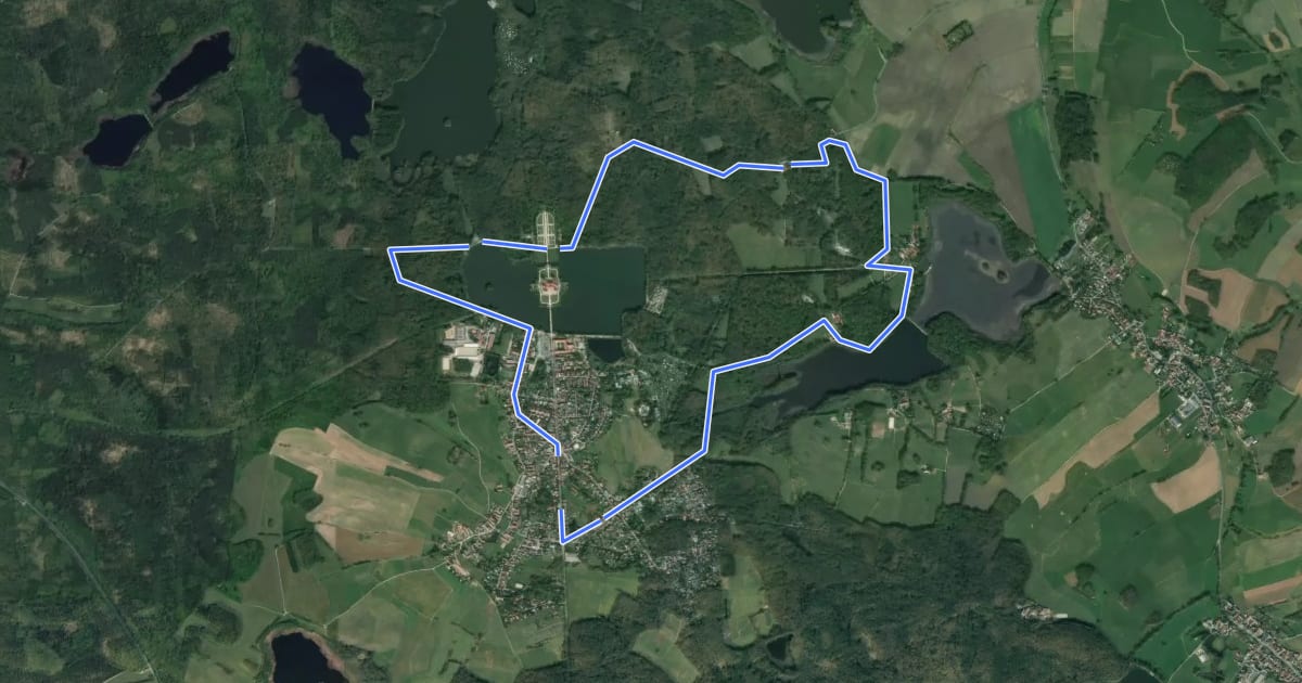 Маршрут Lehrpfad Moritzburg на спутниковом снимке