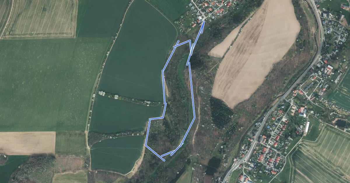 Маршрут Lehrpfad Schwarzbachtal на спутниковом снимке