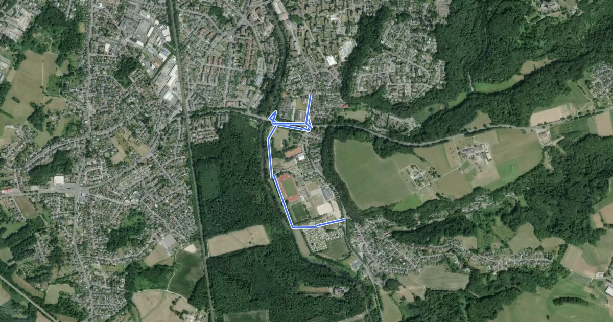 Маршрут Leichlingen (09) - Leichlingen (10) на спутниковом снимке