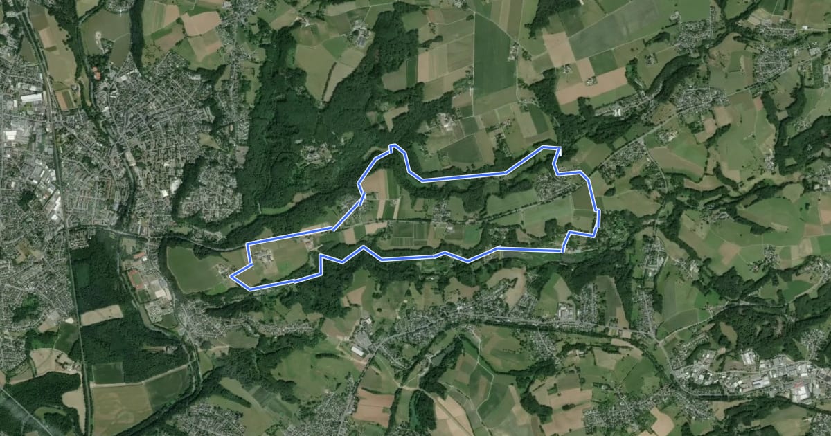 Маршрут Leichlingen Sonne Rundweg A4 на спутниковом снимке