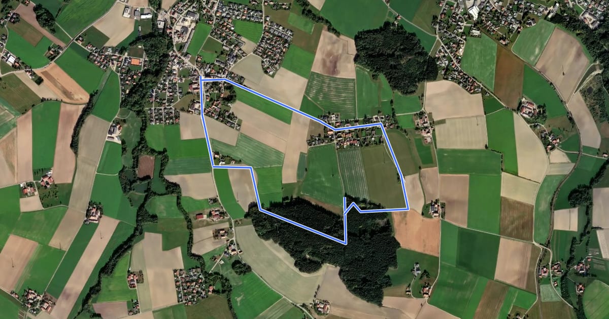 Маршрут Leinberg-Rundweg на спутниковом снимке