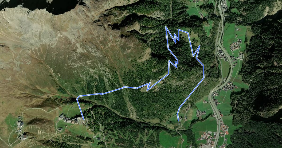 Маршрут Leiterberg Trail на спутниковом снимке