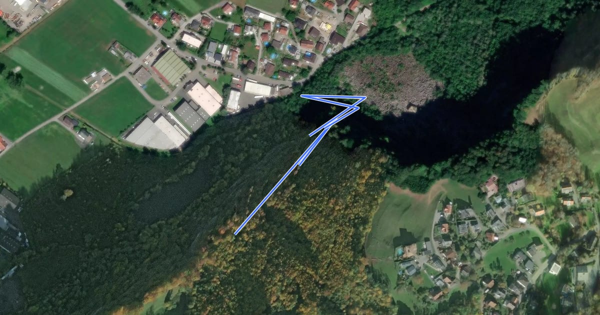Маршрут Leiternweg на спутниковом снимке
