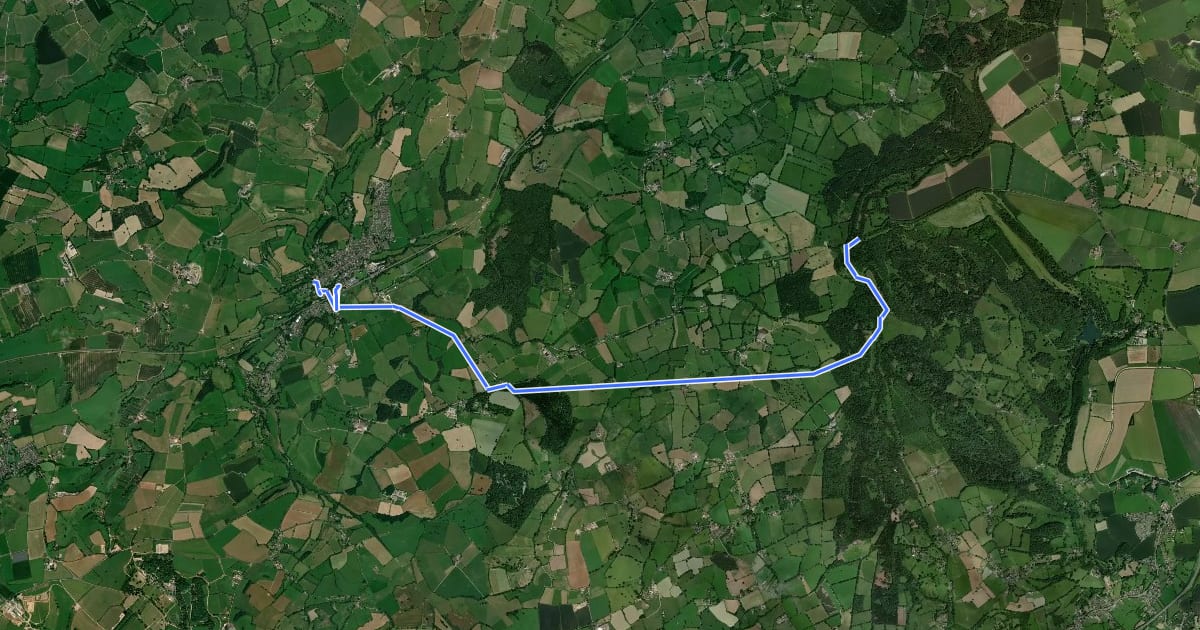 Маршрут Leland Trail на спутниковом снимке