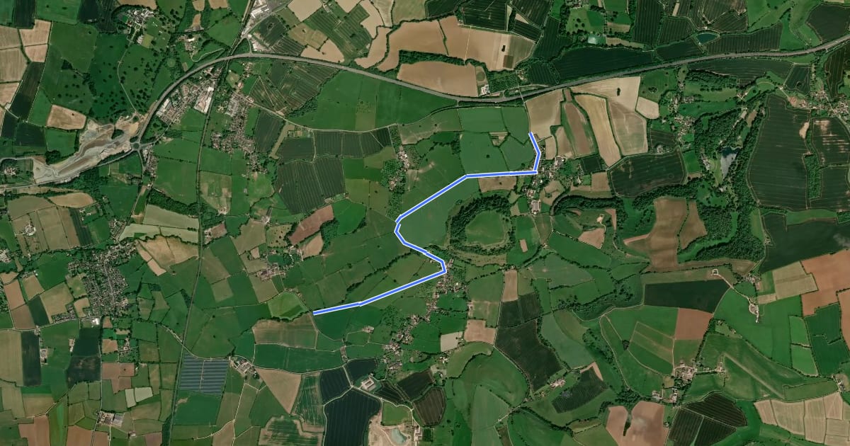 Маршрут Leland Trail на спутниковом снимке