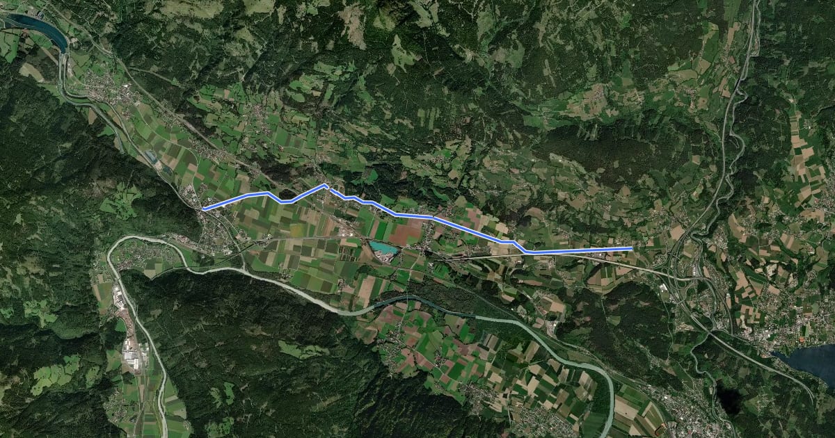 Маршрут Lendorferweg на спутниковом снимке