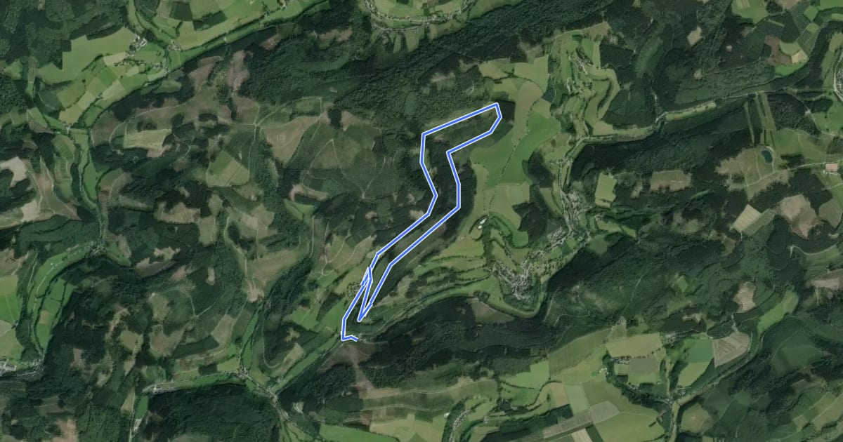 Маршрут Lengenbeck Rundweg A9 на спутниковом снимке