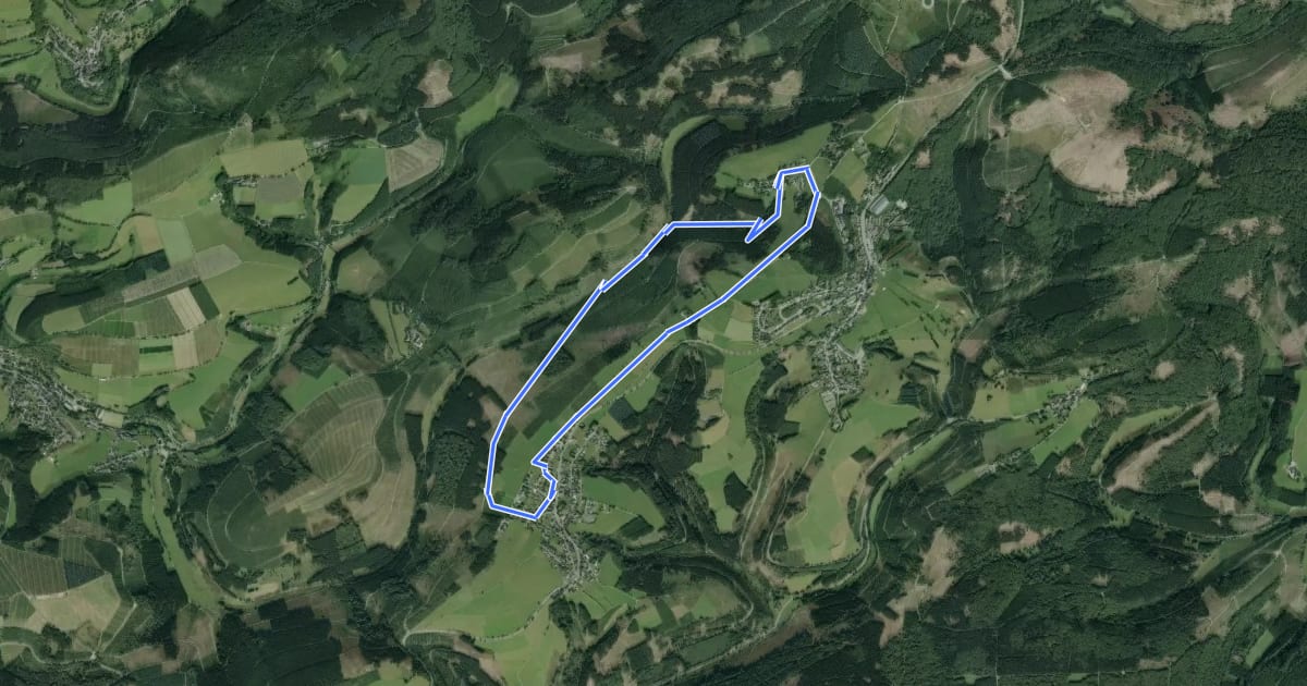 Маршрут Lennetalweg, L2 на спутниковом снимке
