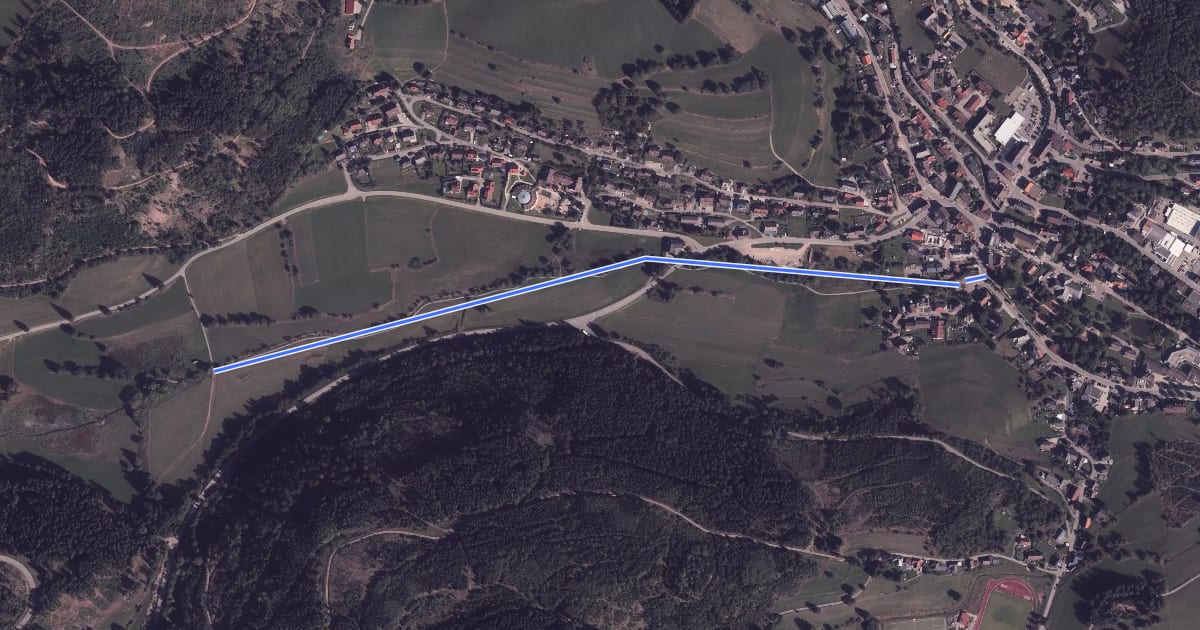 Маршрут Lenzkirch Bühl - Urseebachbrücke на спутниковом снимке