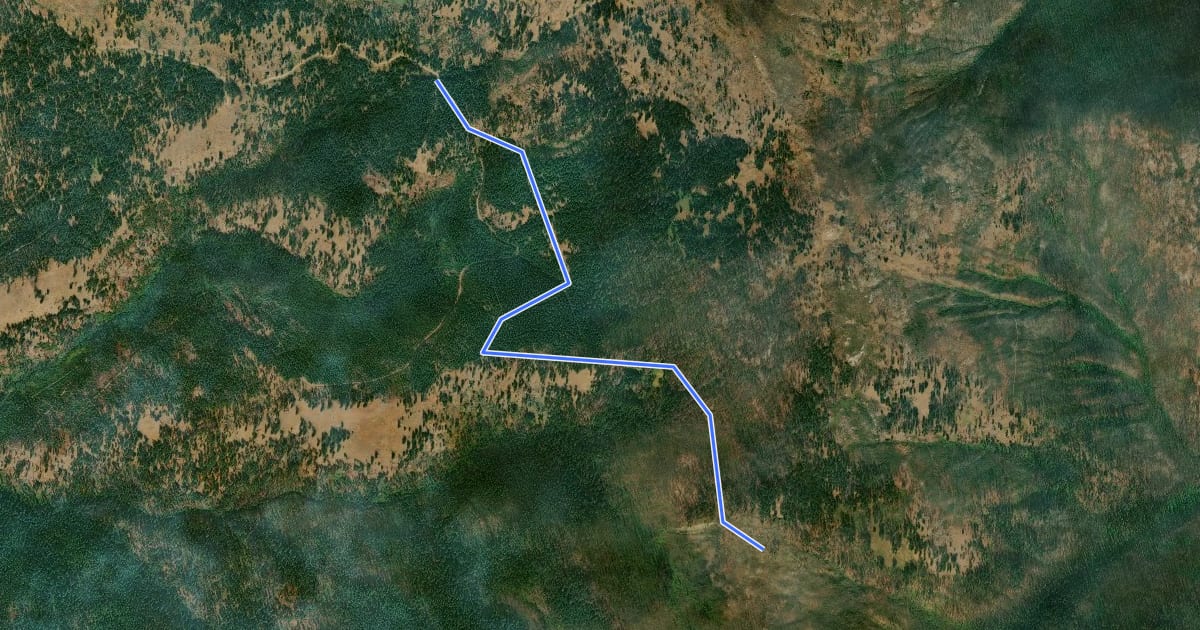Маршрут Leona Trail на спутниковом снимке