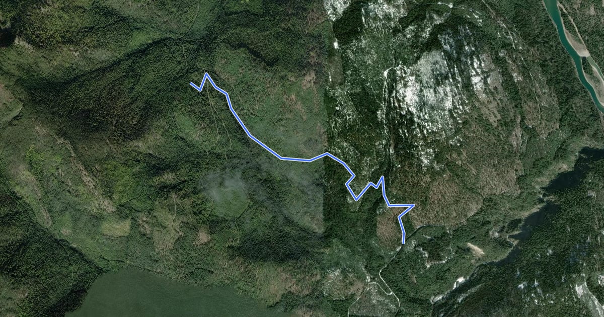 Маршрут Leonia Trail на спутниковом снимке