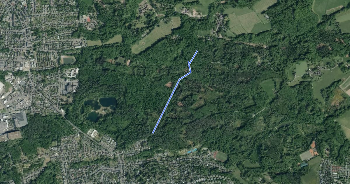 Маршрут Lerbach Rundweg A2 на спутниковом снимке