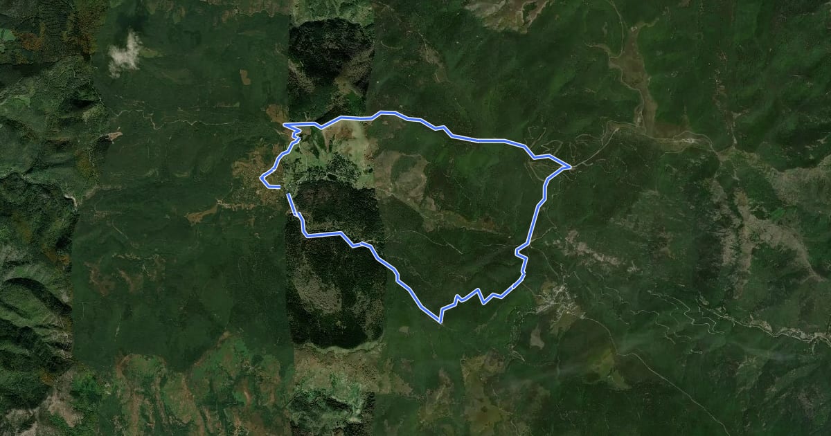 Маршрут Les 5 cols du Bonheur на спутниковом снимке