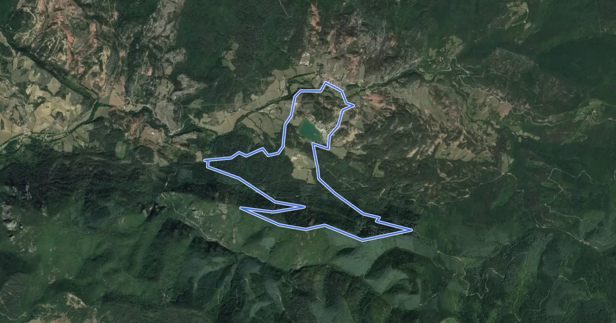 Маршрут Les Berques на спутниковом снимке